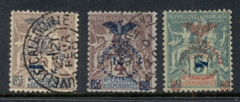 New Caledonia 1903 Jubilee Issue Asst