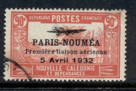 New Caledonia 1933 Paris-Noumea Flight Opt 90c