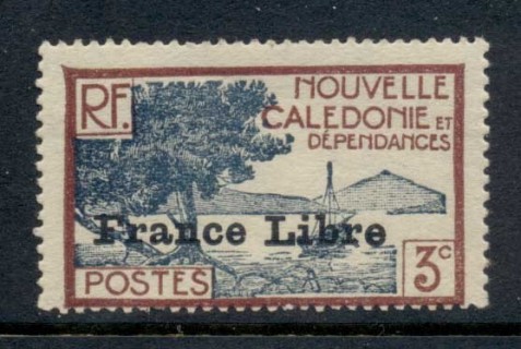 New Caledonia 1941 Bay of Paletuviers Point Opt 3c France Libre