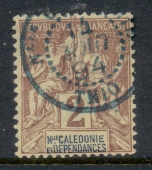 New Caledonia 1892-1904 Navigation & Commerce 2c