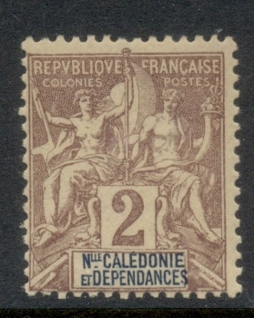 New Caledonia 1892-1904 Navigation & Commerce 2c
