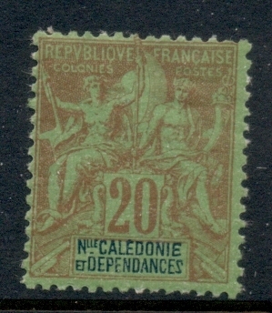 New Caledonia 1892-1904 Navigation & Commerce 20c