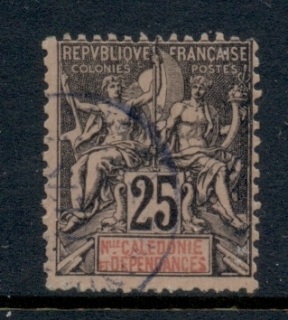 New Caledonia 1892-1904 Navigation & Commerce 25c