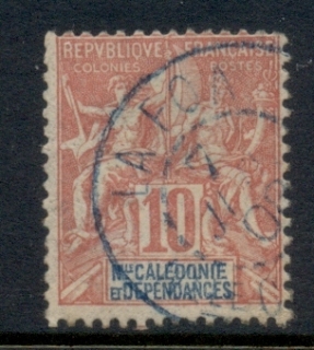 New Caledonia 1892-1904 Navigation & Commerce 10c rose red