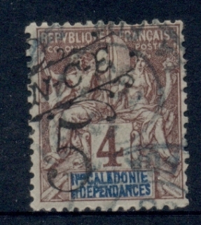 New Caledonia 1900-01 Navigation & Commerce 5c on 4c