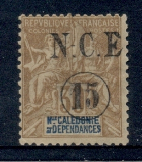 New Caledonia 1900-01 Navigation & Commerce 15c on 30c