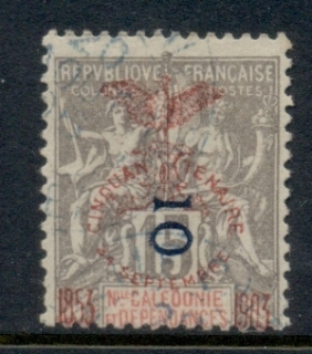 New Caledonia 1903 Navigation & Commerce Jubilee Opt 10c on 15c