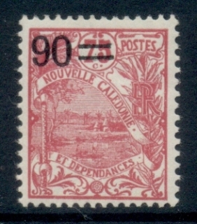 New Caledonia 1924-27 Landscape 90c on 75c