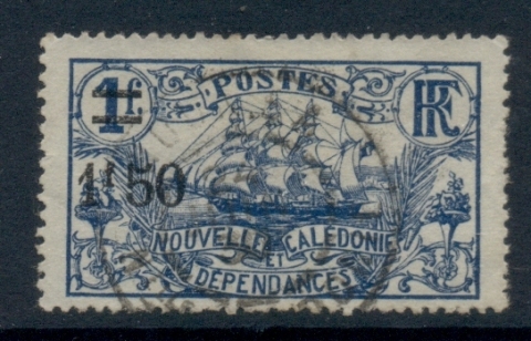 New Caledonia 1924-27 Ship Surch 1.50f on 1f