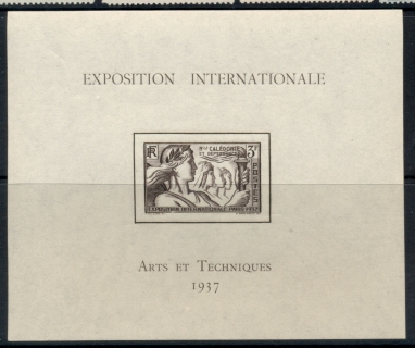 New Caledonia 1937 Colonial Arts Exposition MS