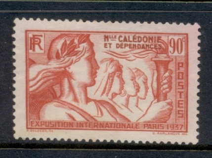 New Caledonia 1937 Paris International Expo 90c