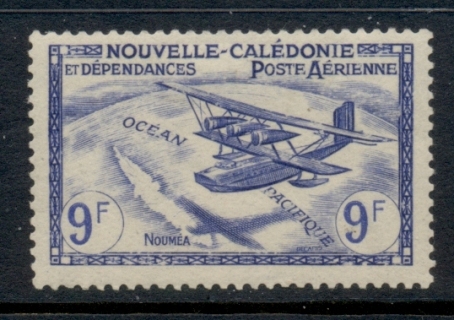 New Caledonia 1942-43 Airmail redrawn 9f