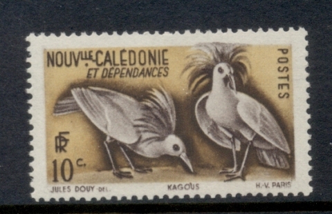 New Caledonia 1948 Pictorial Kagu 10c