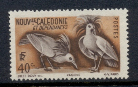 New Caledonia 1948 Pictorial Kagu 40c