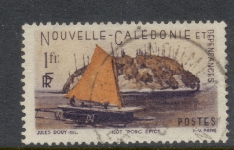 New Caledonia 1948 Pictorial Porcupine Isle 1f