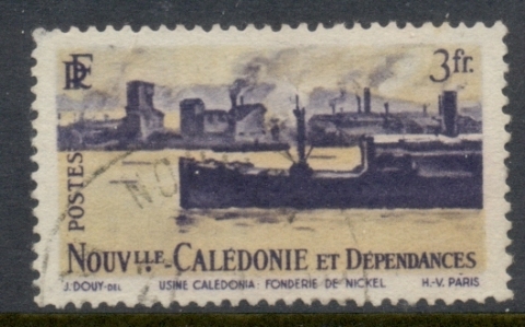 New Caledonia 1948 Pictorial Nickel Foundry 3f