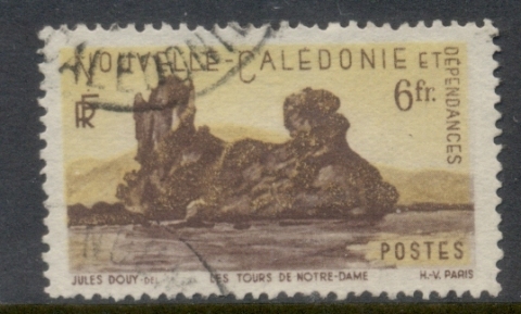 New Caledonia 1948 Pictorial Towers of Notre Dame 6f