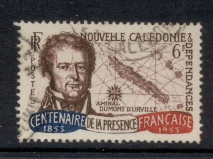 New Caledonia 1953 Admiral d'Urville 6f