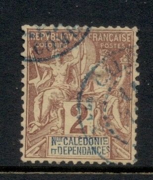 New Caledonia 1892 Navigation & Commerce 2c