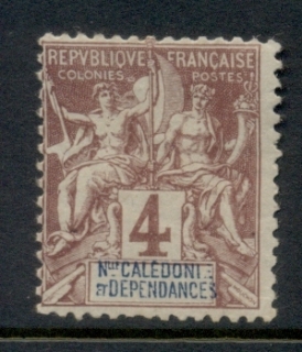 New Caledonia 1892 Navigation & Commerce 4c