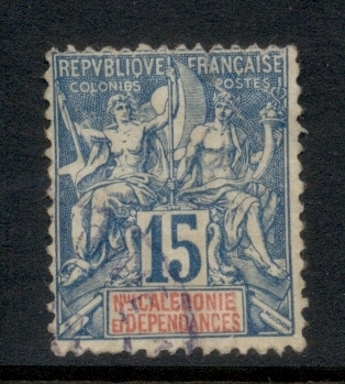 New Caledonia 1892 Navigation & Commerce 15c
