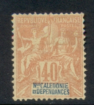 New Caledonia 1892 Navigation & Commerce 40c