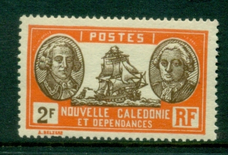 New Caledonia 1929-40 Pictorial Admiral de Bougainville & Count de La Perouse 2f