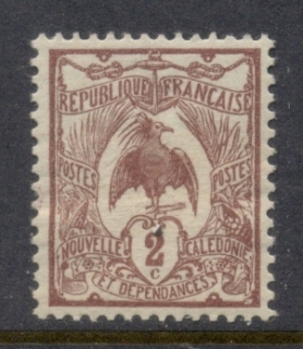 New Caledonia 1905-07 Kagu 2c