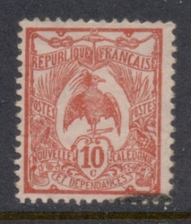 New Caledonia 1905-07 Kagu 10c carmine