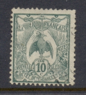 New Caledonia 1905-07 Kagu 10c green