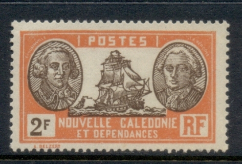 New Caledonia 1928-40 Pictorial, Admiral De Bougainville & Count de la Perouse 2f