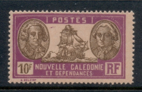 New Caledonia 1928-40 Pictorial, Admiral De Bougainville & Count de la Perouse 10f