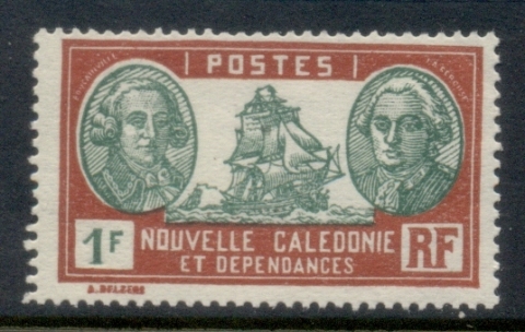 New Caledonia 1928-40 Pictorial, Admiral De Bougainville & Count de la Perouse 1f