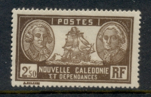 New Caledonia 1928-40 Pictorial, Admiral De Bougainville & Count de la Perouse 2.50f