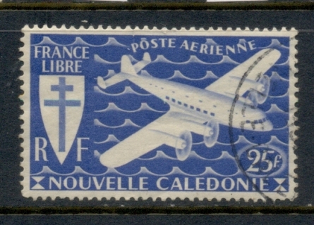 New Caledonia 1942 Airmail 25f