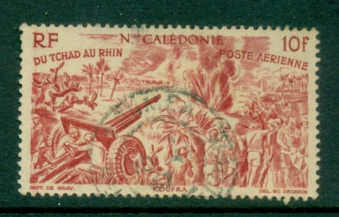 New Caledonia 1946 Chad to Rhine 10f