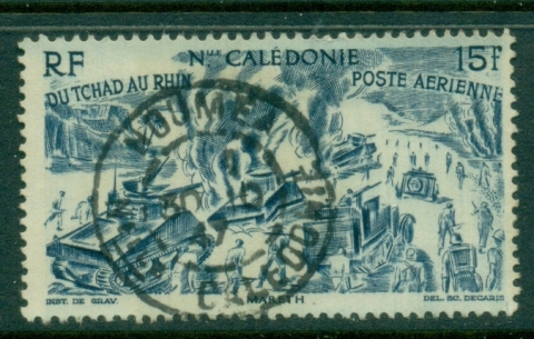 New Caledonia 1946 Chad to Rhine 15f