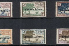 New Caledonia 1941 Pictorials Asst Opt France Libre