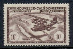 New Caledonia 1942-43 Airmail redrawn 10f