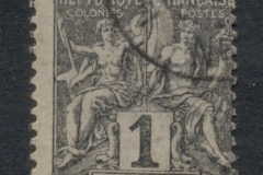 New Caledonia 1892-1904 Navigation & Commerce 1c