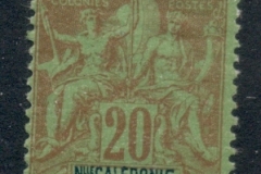 New Caledonia 1892-1904 Navigation & Commerce 20c