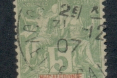 New Caledonia 1892-1904 Navigation & Commerce 5c yellow green