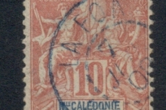 New Caledonia 1892-1904 Navigation & Commerce 10c rose red