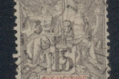 New Caledonia 1892-1904 Navigation & Commerce 15c grey