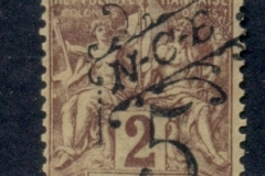 New Caledonia 1900-01 Navigation & Commerce 5c on 2c