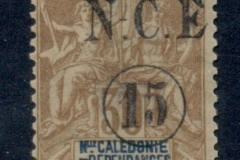 New Caledonia 1900-01 Navigation & Commerce 15c on 30c