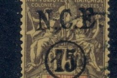 New Caledonia 1900-01 Navigation & Commerce 15c on 75c