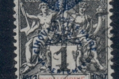 New Caledonia 1903 Navigation & Commerce Jubilee Opt 1c