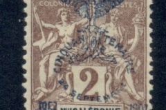 New Caledonia 1903 Navigation & Commerce Jubilee Opt 2c