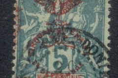 New Caledonia 1903 Navigation & Commerce Jubilee Opt 5c dark green